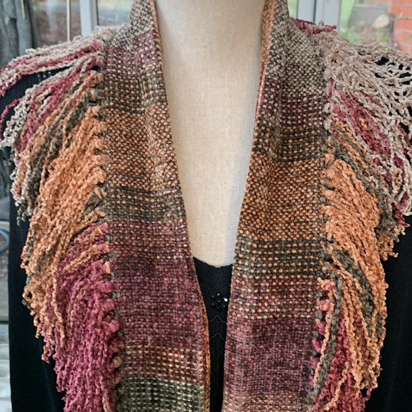 Multi Color Neck Warmer in Rayon Chenille - Picture 3 of 6